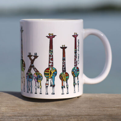 Lustige Tasse Motiv "Witzige Giraffen" von den Crazy-Animals