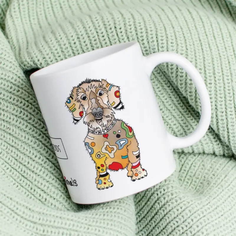 Lustige Tasse Dackel Linus aus der Crazy-Animals Kollektion