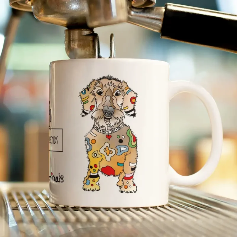 Lustige Tasse Dackel Linus aus der Crazy-Animals Kollektion