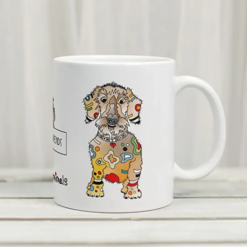 Lustige Tasse Dackel Linus aus der Crazy-Animals Kollektion