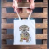 Lustiger Baumwolltasche Dackel Linus im Crazy-Animals Style