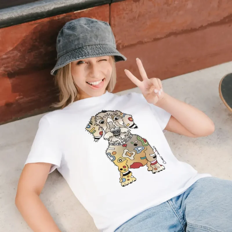 Lustiges T-Shirt Dackel Linus aus der Crazy-Animals Kollektion