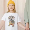 Lustiges T-Shirt bedruckt Dackel Linus im Crazy-Animals Style.