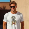 Lustiges T-Shirt mit Dackelmotiv im Crazy-Animals Style für Herren